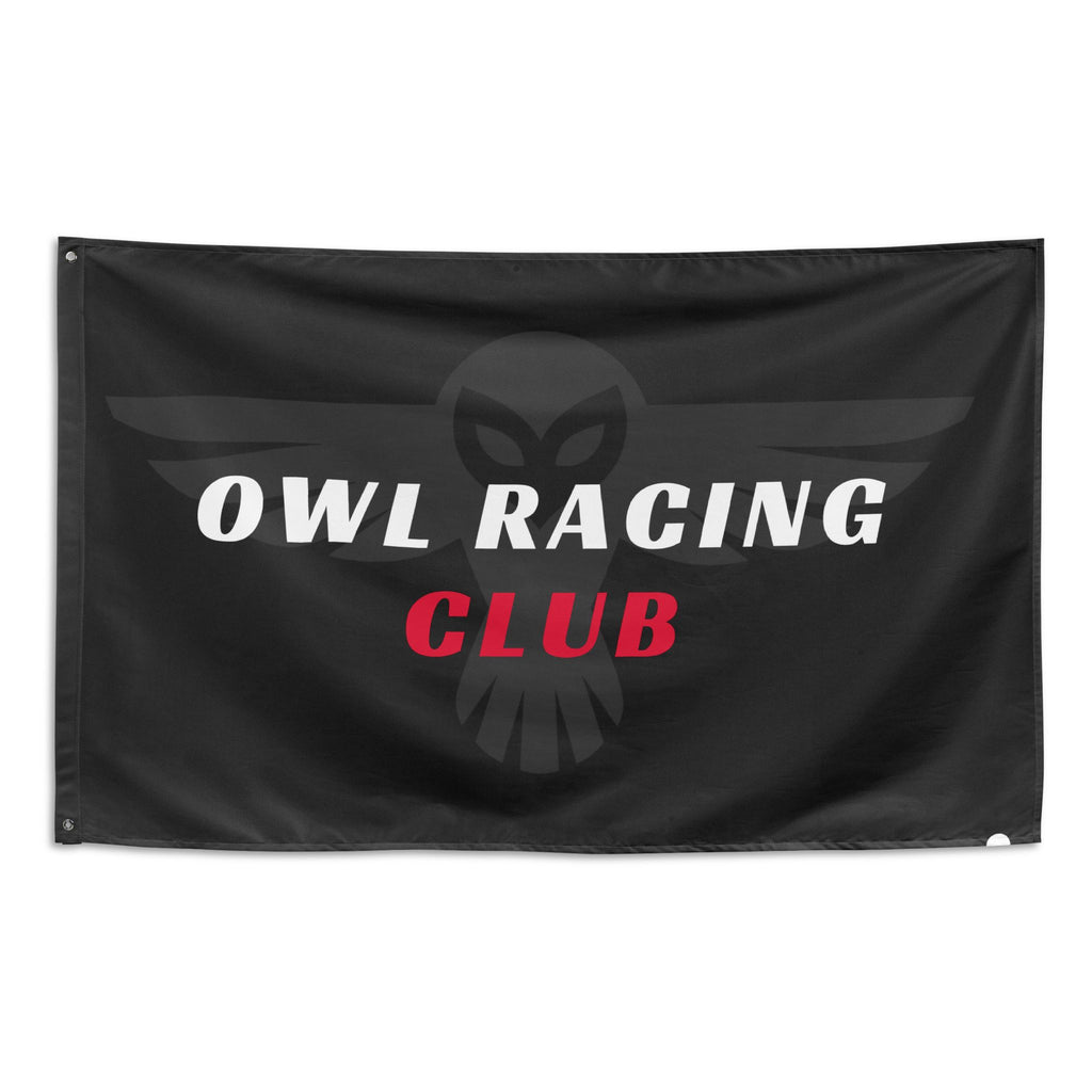 Owl Racing Garage Flag