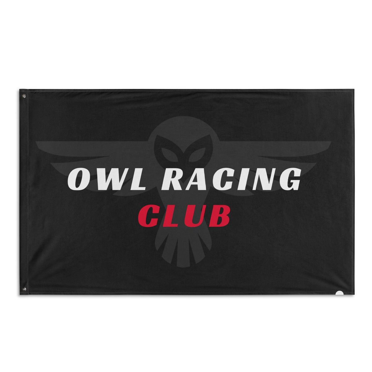 Owl Racing Garage Flag