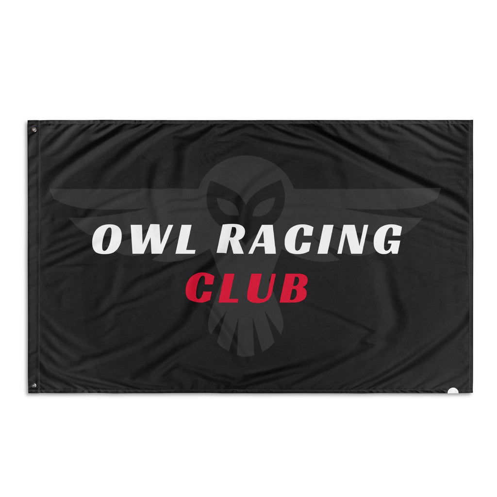 Owl Racing Garage Flag