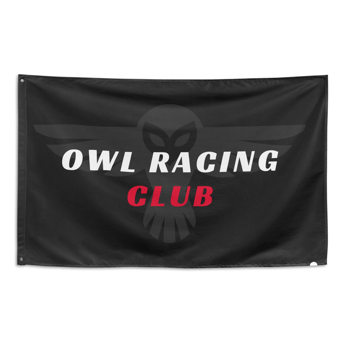 Owl Racing Garage Flag