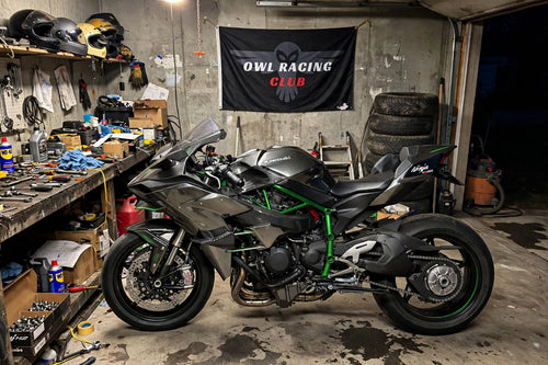 Owl Racing Garage Flag