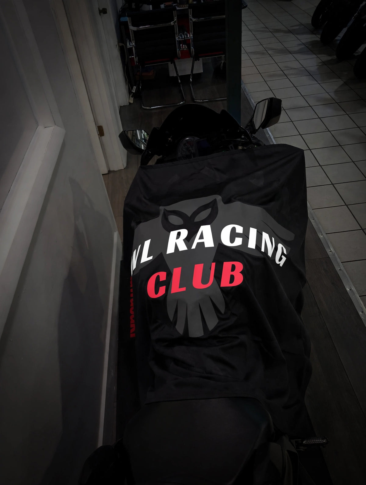 Owl Racing Garage Flag